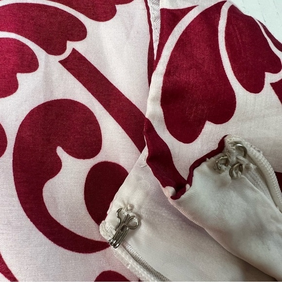 NWT Ann Taylor Silk Blend A-Line Floral Red White Skirt Lined Size 4 Petite - Picture 6 of 11